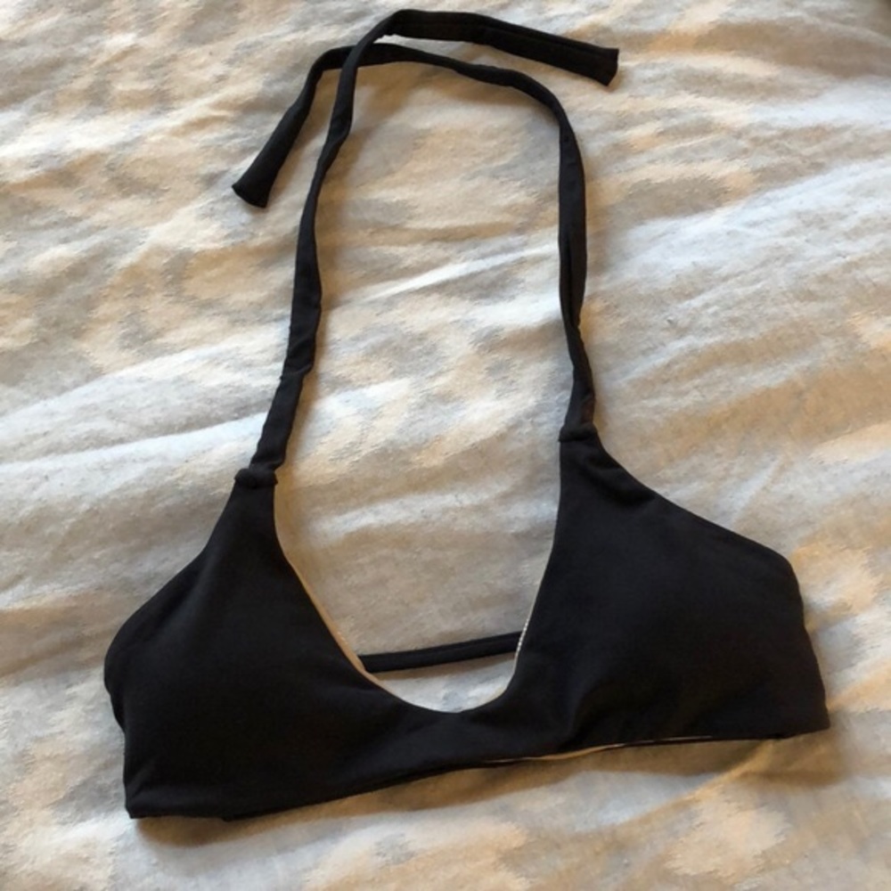 Midori Black Croatia Bikini Top